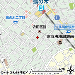東京都大田区鵜の木2丁目26周辺の地図