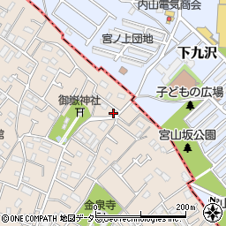 神奈川県相模原市緑区下九沢1232周辺の地図