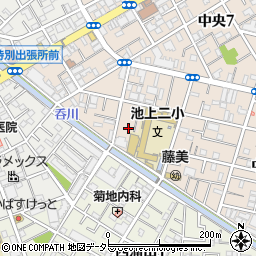 東京都大田区中央8丁目6周辺の地図