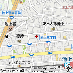 東京都大田区池上3丁目34-5周辺の地図