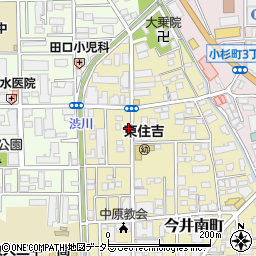 神奈川県川崎市中原区今井南町6-8周辺の地図