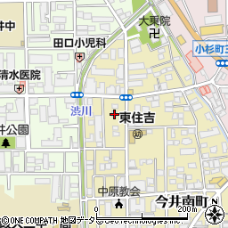 神奈川県川崎市中原区今井南町6-5周辺の地図