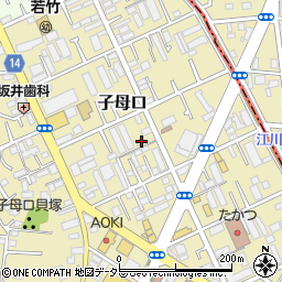 神奈川県川崎市高津区子母口366-1周辺の地図