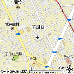神奈川県川崎市高津区子母口368周辺の地図