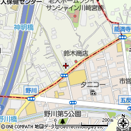 川崎信用金庫野川支店周辺の地図