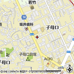 神奈川県川崎市高津区子母口375周辺の地図