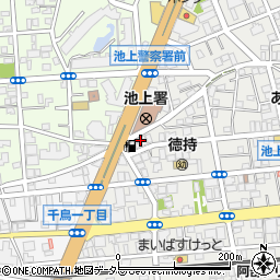 東京都大田区池上3丁目21周辺の地図