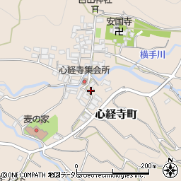 山梨県甲府市心経寺町876周辺の地図