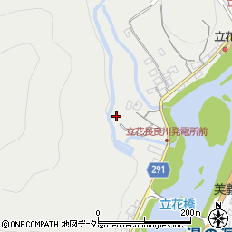 岐阜県美濃市立花周辺の地図