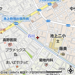 東京都大田区中央8丁目5周辺の地図