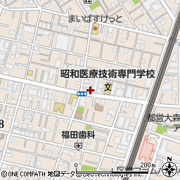 東京都大田区中央3丁目22-18周辺の地図