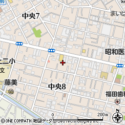 東京都大田区中央8丁目19周辺の地図