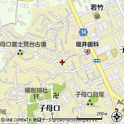 神奈川県川崎市高津区子母口54-115周辺の地図