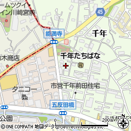 神奈川県川崎市高津区千年135周辺の地図