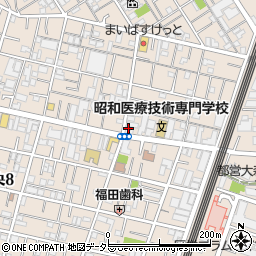 東京都大田区中央3丁目22-20周辺の地図
