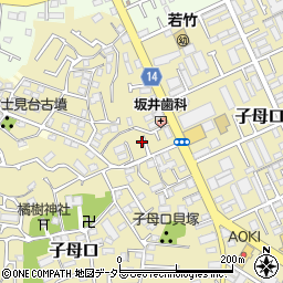 神奈川県川崎市高津区子母口193周辺の地図