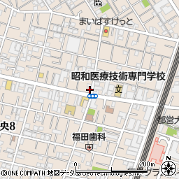 東京都大田区中央3丁目21-3周辺の地図