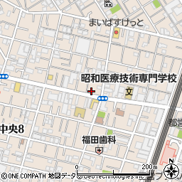 東京都大田区中央3丁目21-5周辺の地図