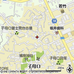 神奈川県川崎市高津区子母口54-110周辺の地図