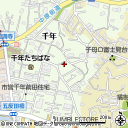 神奈川県川崎市高津区千年211周辺の地図