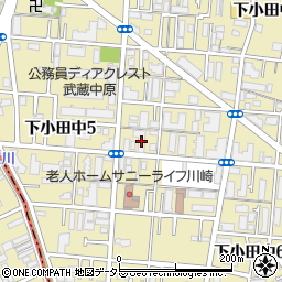富士通第７中原寮周辺の地図