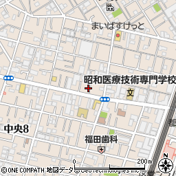 東京都大田区中央3丁目21-7周辺の地図