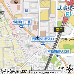 ローソン小杉町三丁目店周辺の地図