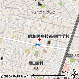 東京都大田区中央3丁目22-22周辺の地図