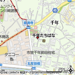 神奈川県川崎市高津区千年137-2周辺の地図