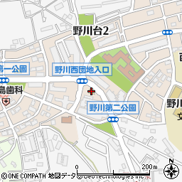 セブンイレブン川崎野川台店周辺の地図