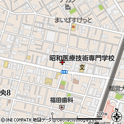 東京都大田区中央3丁目21-1周辺の地図