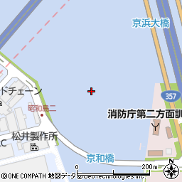 京浜運河周辺の地図