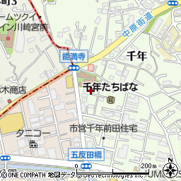 神奈川県川崎市高津区千年137-1周辺の地図