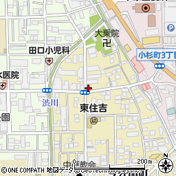 セブンイレブン川崎中原今井南町店周辺の地図