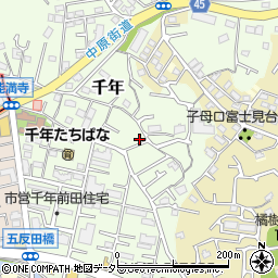神奈川県川崎市高津区千年211-1周辺の地図