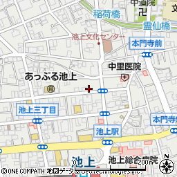 東京都大田区池上3丁目30-13周辺の地図
