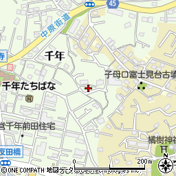 神奈川県川崎市高津区千年228周辺の地図