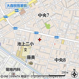 東京都大田区中央8丁目12周辺の地図