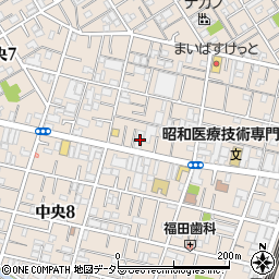 東京都大田区中央3丁目21-11周辺の地図