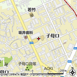 神奈川県川崎市高津区子母口377周辺の地図