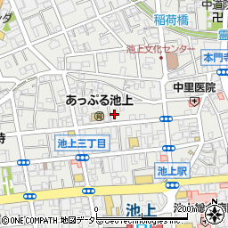 東京都大田区池上3丁目30-19周辺の地図