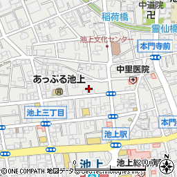 東京都大田区池上3丁目30周辺の地図