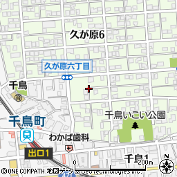 東京都大田区久が原6丁目23周辺の地図
