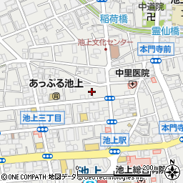 東京都大田区池上3丁目30-5周辺の地図