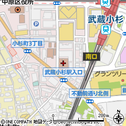 ゆうちょ銀行中原店周辺の地図