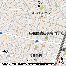 東京都大田区中央3丁目21-6周辺の地図