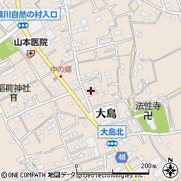 神奈川県相模原市緑区大島3202周辺の地図