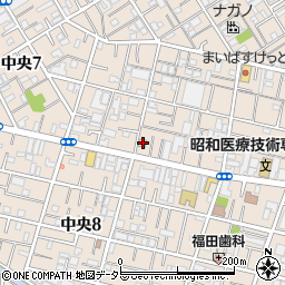 東京都大田区中央3丁目21-15周辺の地図