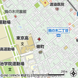 東京都大田区鵜の木2丁目38周辺の地図