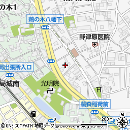 東京都大田区南久が原2丁目32周辺の地図